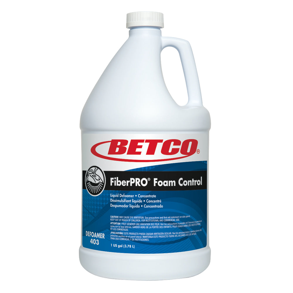 Betco FiberPRO Foam Control, 128 Oz Bottle, Case Of 4