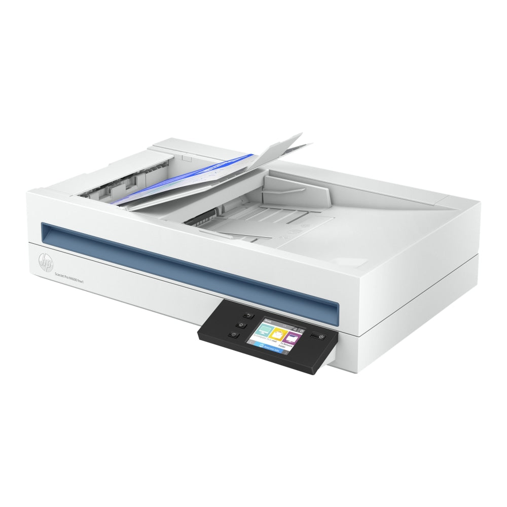 HP Scanjet Pro N4600 fnw1 - Document scanner - Contact Image Sensor (CIS) - Duplex - 216 x 5362 mm - 600 dpi x 1200 dpi - up to 40 ppm (mono) / up to 40 ppm (color) - ADF (100 sheets) - up to 6000 scans per day - USB 3.0, Gigabit LAN, Wi-Fi(n)