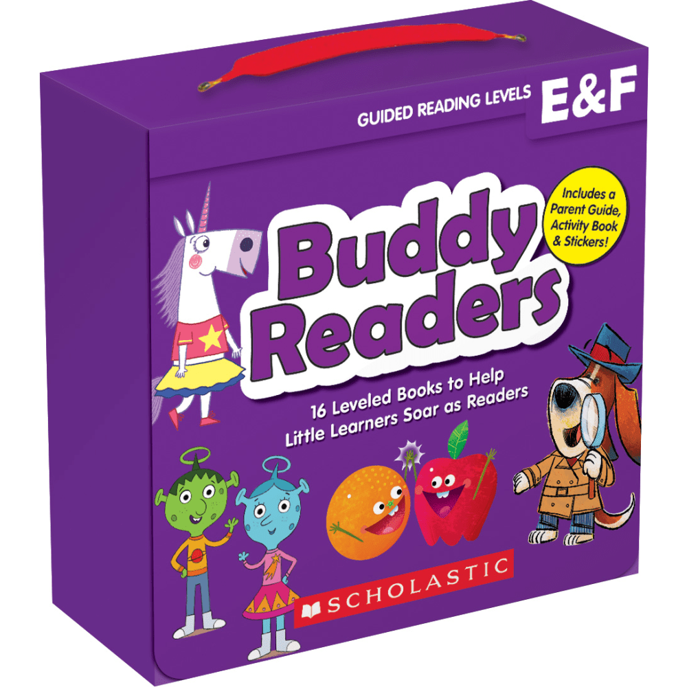 Scholastic Teaching Resources Buddy Readers: Levels E & F, Grades Pre-K To 2nd, Set Of 16 Books