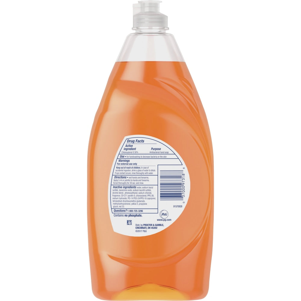 Dawn Ultra Antibacterial Dish Soap - 28 fl oz (0.9 quart) - Citrus Scent - 1 Each - Orange