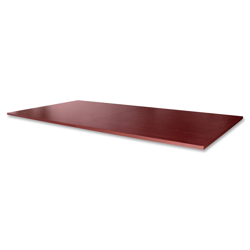 Lorell Essentials Conference Rectangle Table Top, 2-Piece, 96inW, Mahogany