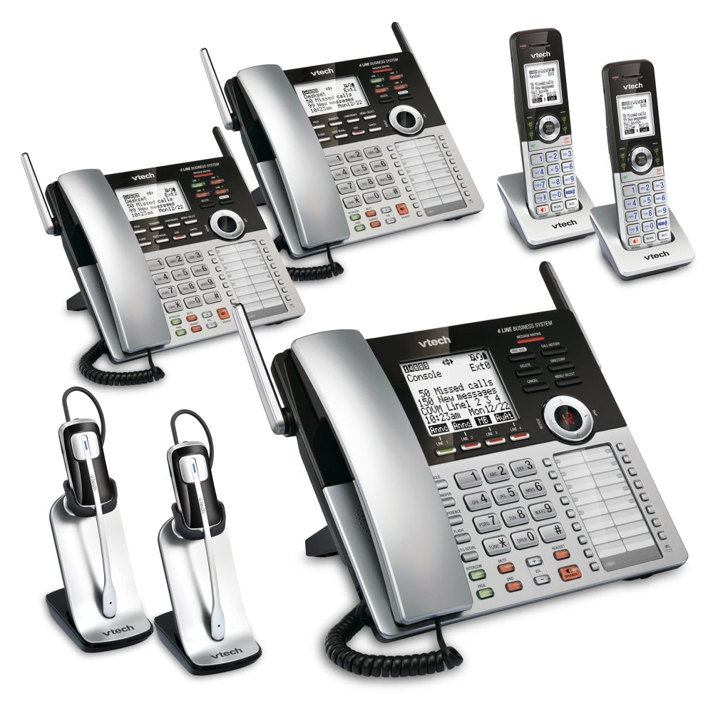 VTech CM18445 4-Line Small Business Office Phone System, 2 x 3 Bundle