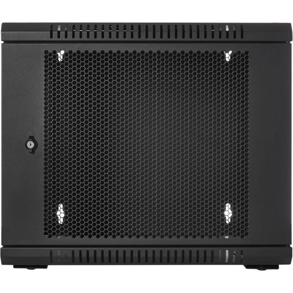 V7 9U Rack Wall Mount Vented Enclosure - For LAN Switch, Patch Panel - 9U Rack Height - Wall Mountable, Floor Standing - Cold-rolled Steel (CRS) - 200 lb Maximum Weight Capacity