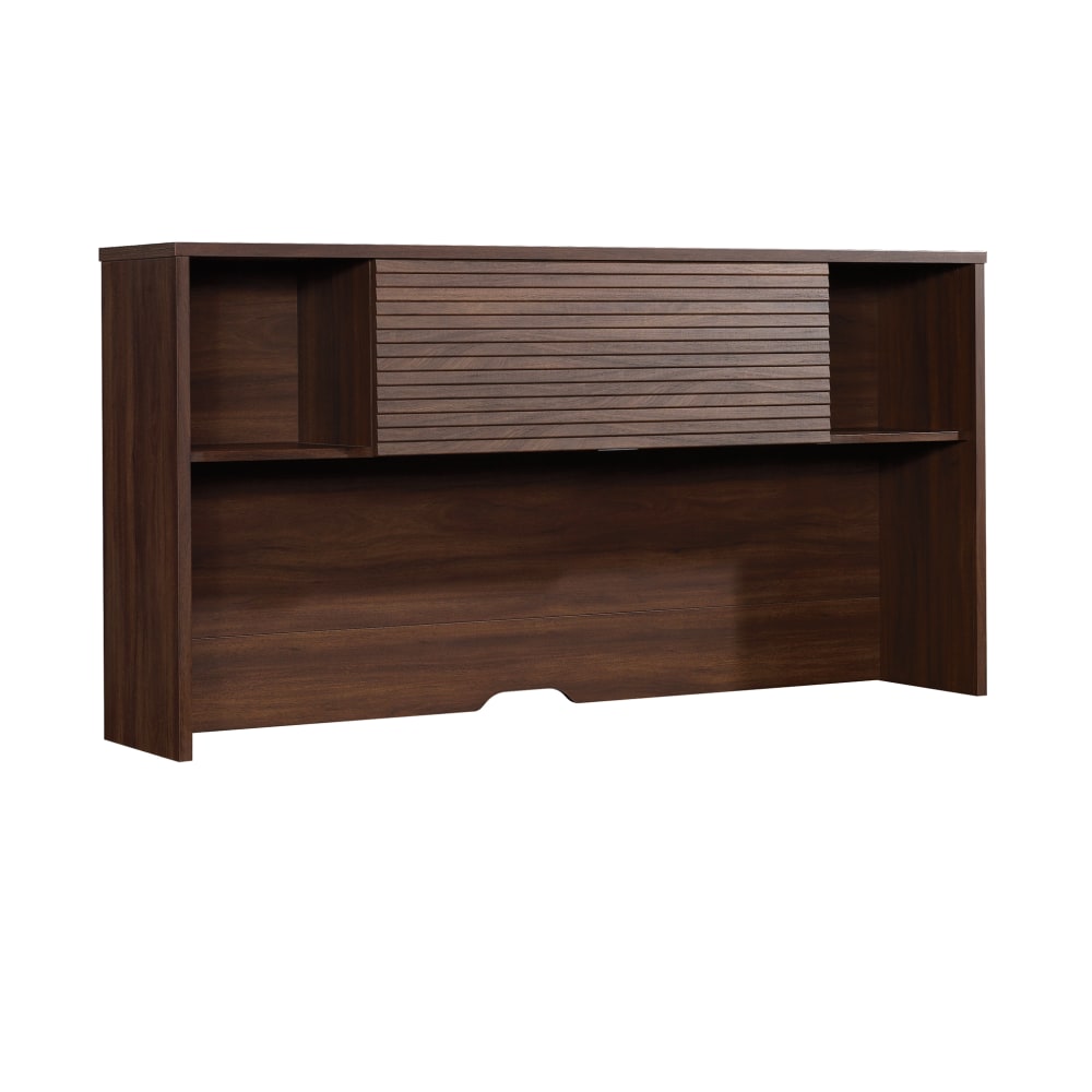 Sauder Palo Alto 72inW Hutch For L-Desk Or Large Credenza, Spiced Mahogany