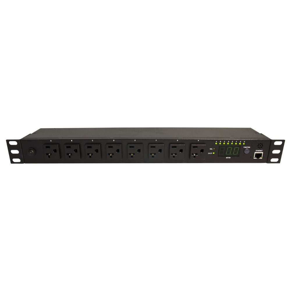 Minuteman RPM1581HVN 8-Outlets PDU - NEMA 5-15P - 8 x NEMA 5-15/20R - 120 V AC - 1U - Horizontal/Vertical - Rack-mountable