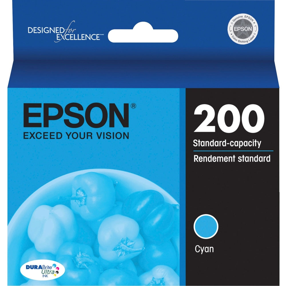 Epson 200 DuraBrite Ultra Cyan Ink Cartridge, T200220