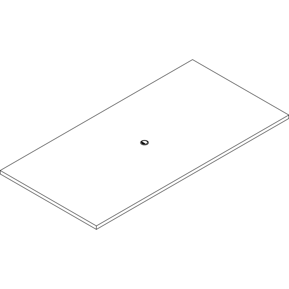 Lorell Prominence 2.0 Rectangular Conference Tabletop - For - Table TopEspresso Rectangle, Laminated Top x 96in Table Top Width x 48in Table Top Depth x 1.50in Table Top Thickness - Assembly Required - Particleboard Top Material - 1 Each