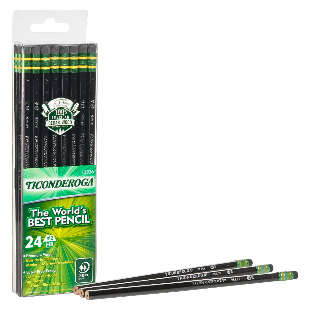 Ticonderoga Pencil, #2 Lead, Soft, Pack of 24