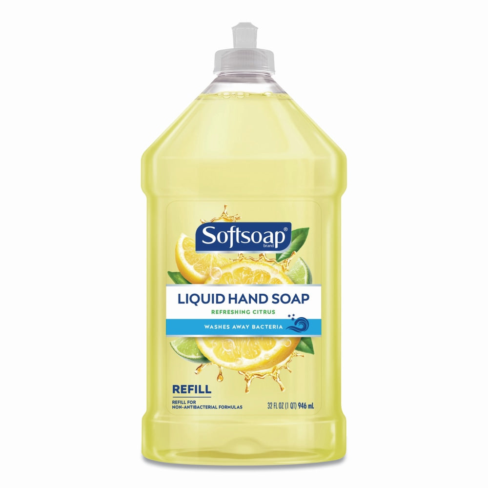 Softsoap Liquid Hand Soap Refills, Fresh Citrus Scent, 32 Oz Bottle, Pack Of 9 Bottles