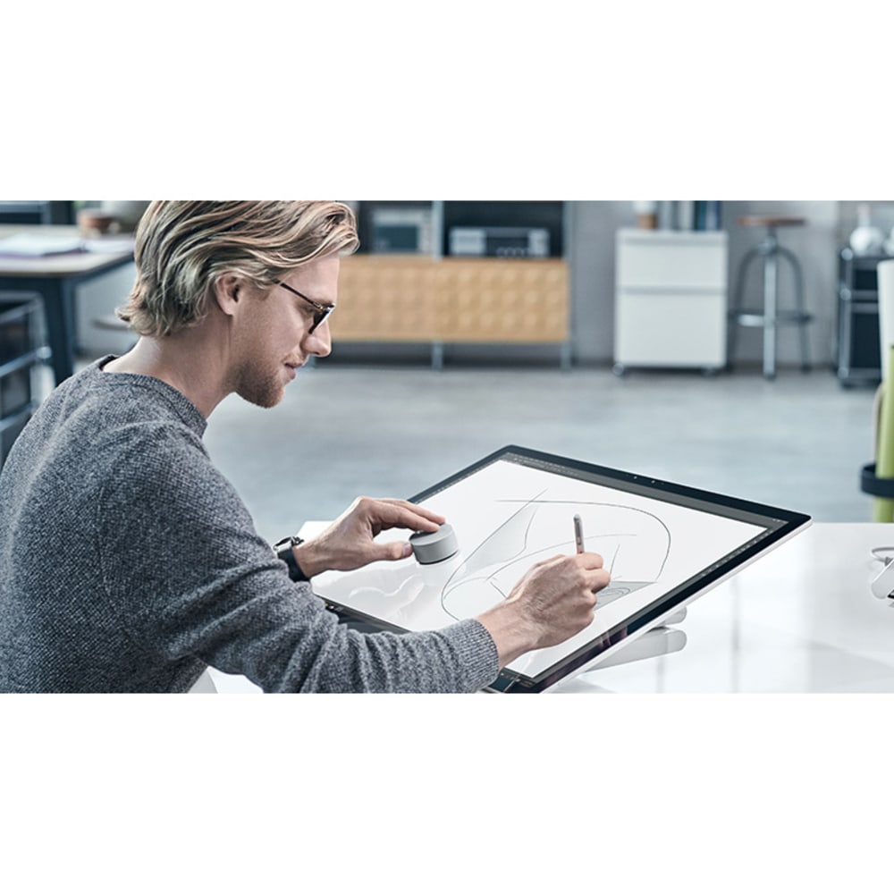 Microsoft Surface Dial 3D Input Device - Wireless - Bluetooth - Magnesium