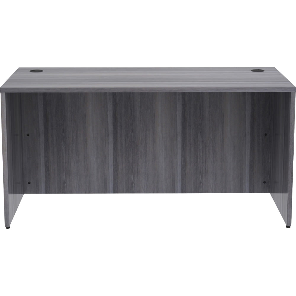 Lorell Essentials 60inW Computer Desk, Weathered Charcoal