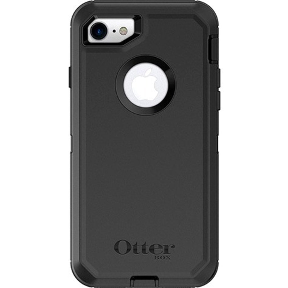 OtterBox Defender Carrying Case (Holster) iPhone 7, iPhone 8 - Black - Wear Resistant Interior, Drop Resistant Interior, Dust Resistant Port, Dirt Resistant Port, Bump Resistant Interior, Tear Resistant Interior, Impact Absorbing Interior, Lint Resistant