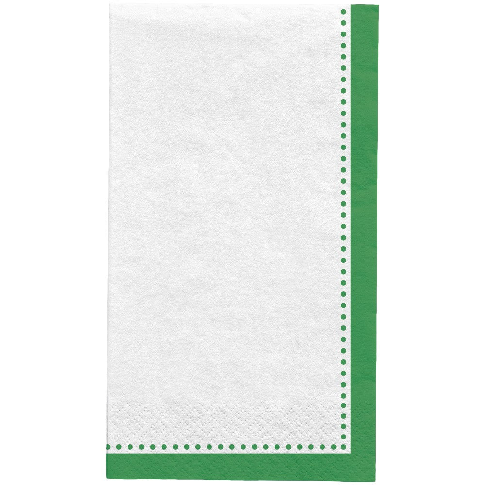 Amscan Premium Buffet Napkins, 7-3/4in x 4-1/2in, Festive Green