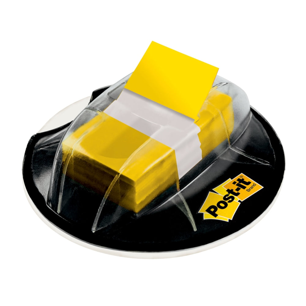 Post-it Flags in Desk Grip Dispenser, 1in x 1 -11/16in, Yellow, 200 Flags