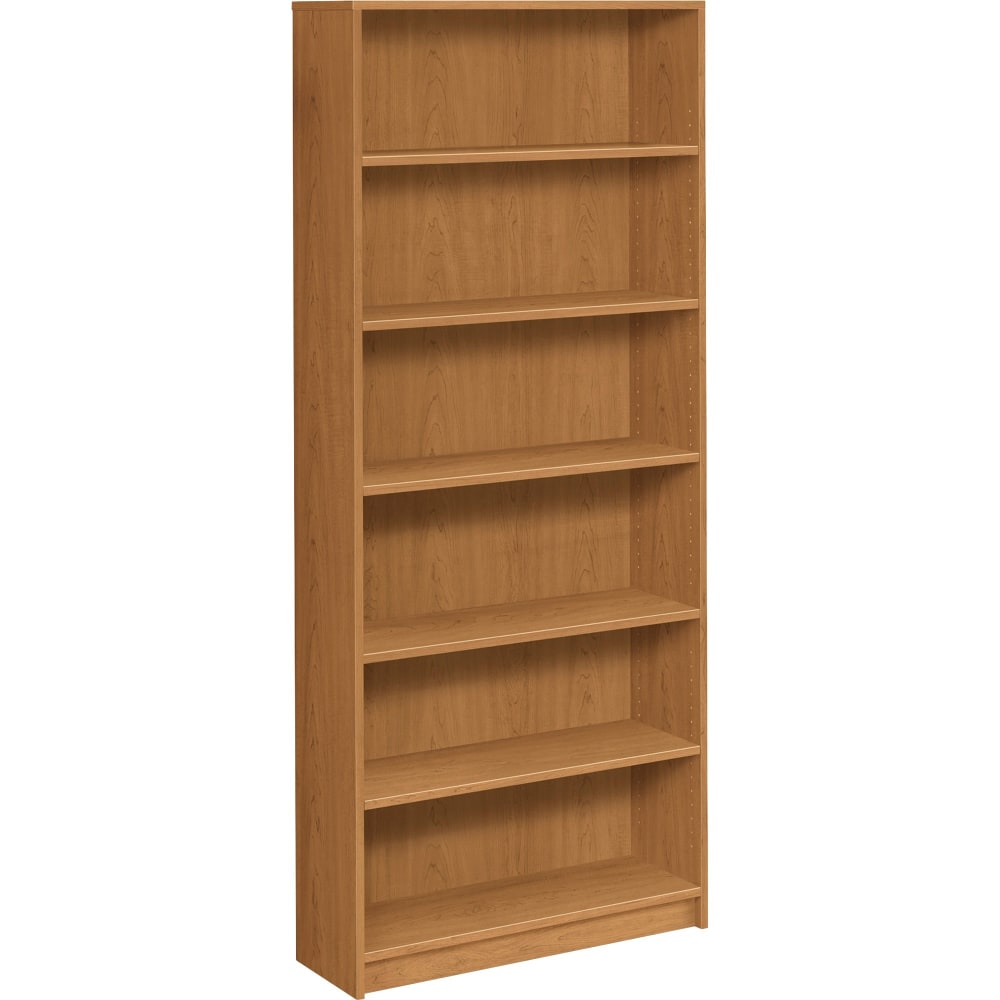 HON 1870 84inH 6-Shelf Bookcase, Harvest