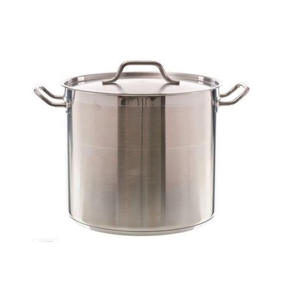 Update International SuperSteel Stock Pot, 20 qt, Silver