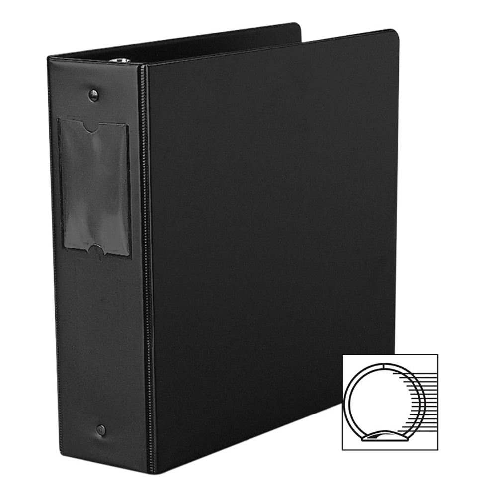 Avery Economy 3-Ring Binder, 3in Round Rings, 42% Recycled, Black