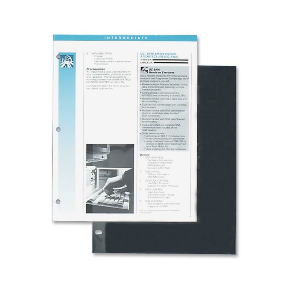 C-Line Traditional Standard Weight Polypropylene Sheet Protector - Letter 8.50in x 11in - Polypropylene - 100 / Box - Clear"