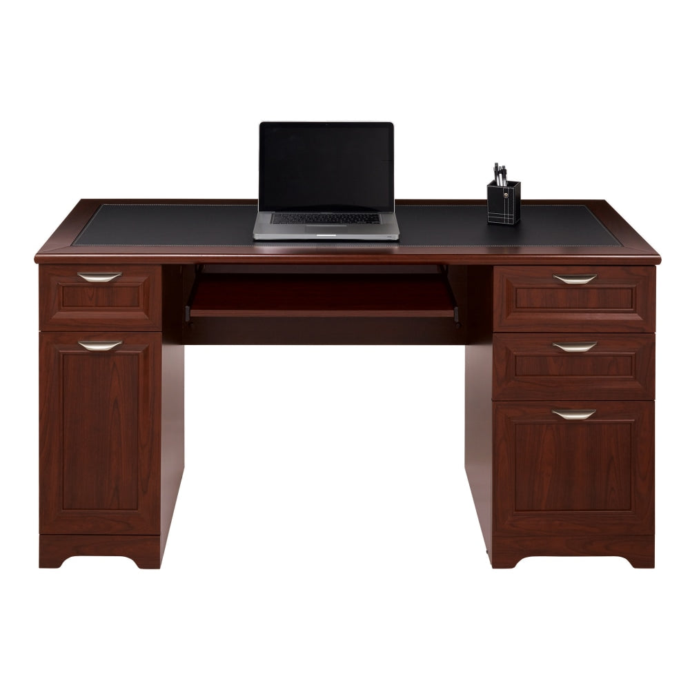 Realspace Magellan 59inW Managers Computer Desk, Classic Cherry