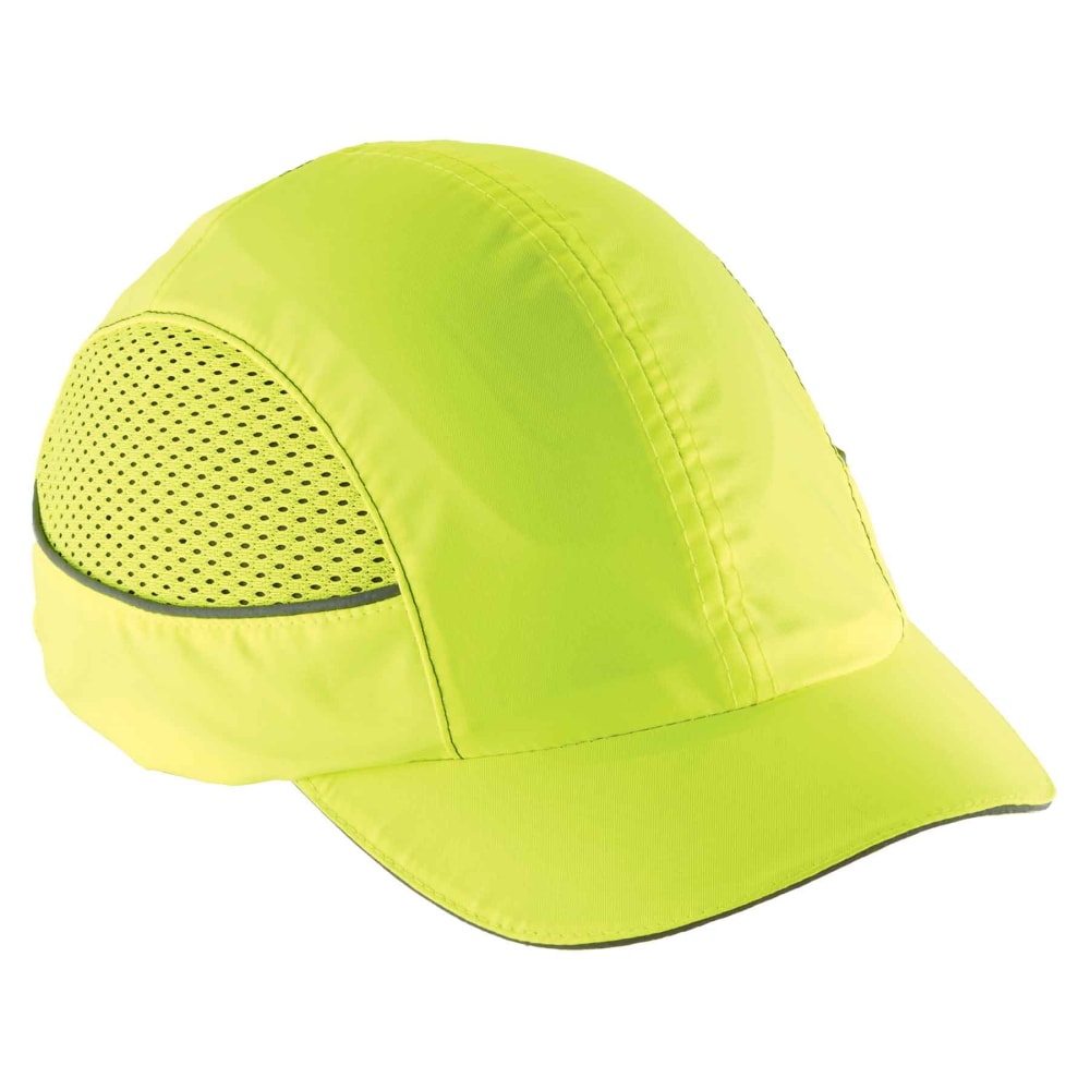 Ergodyne Skullerz 8960 Bump Cap With LED Lights, Short Brim, Lime