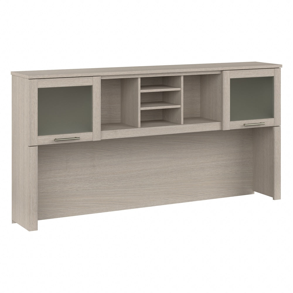 Bush Furniture Somerset 72W Desk Hutch, Sand Oak, Standard Delivery