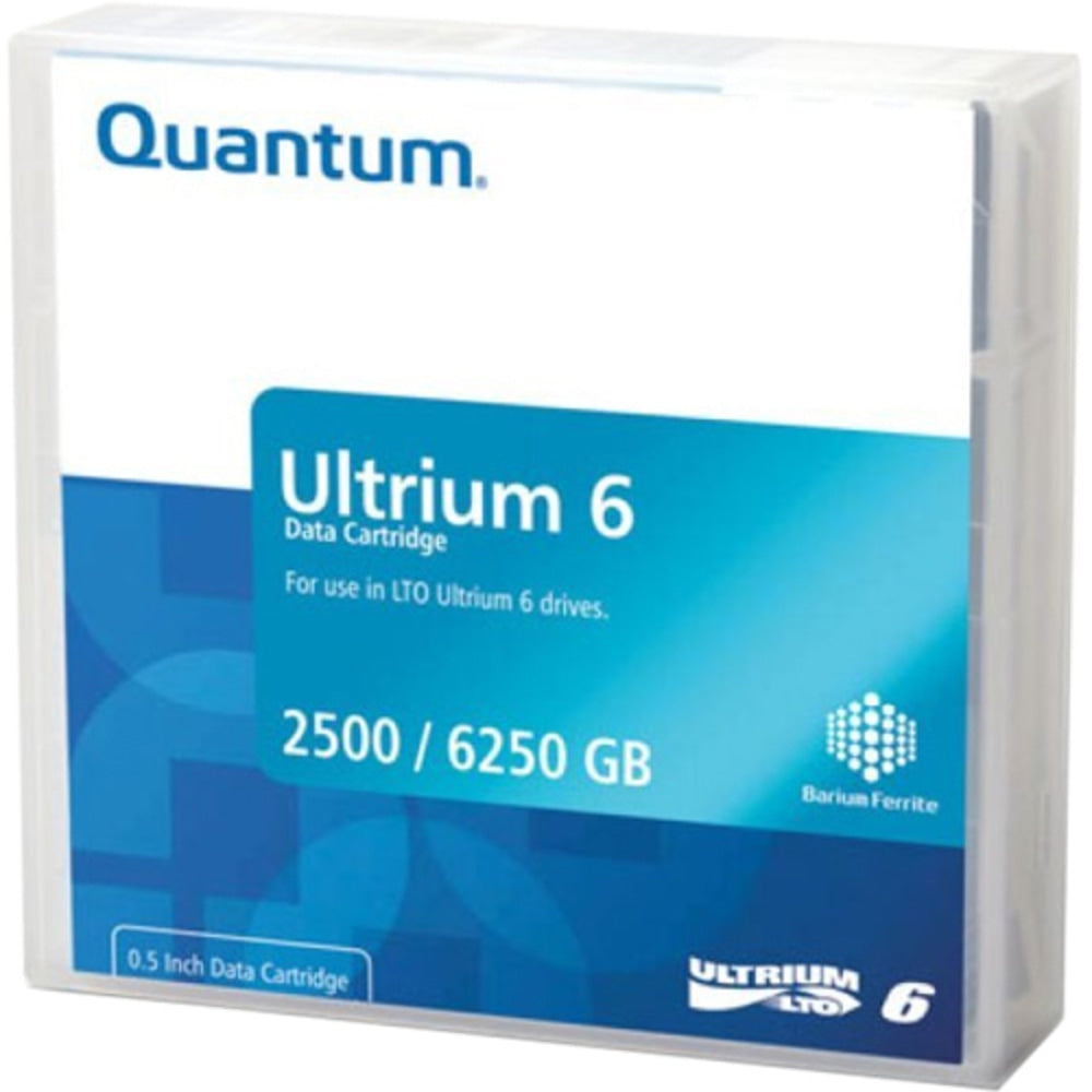 Quantum LTO Ultrium-6 Data Cartridge - LTO-6 - Labeled - 2.50 TB (Native) / 6.25 TB (Compressed) - 2775.59 ft Tape Length - 20 Pack