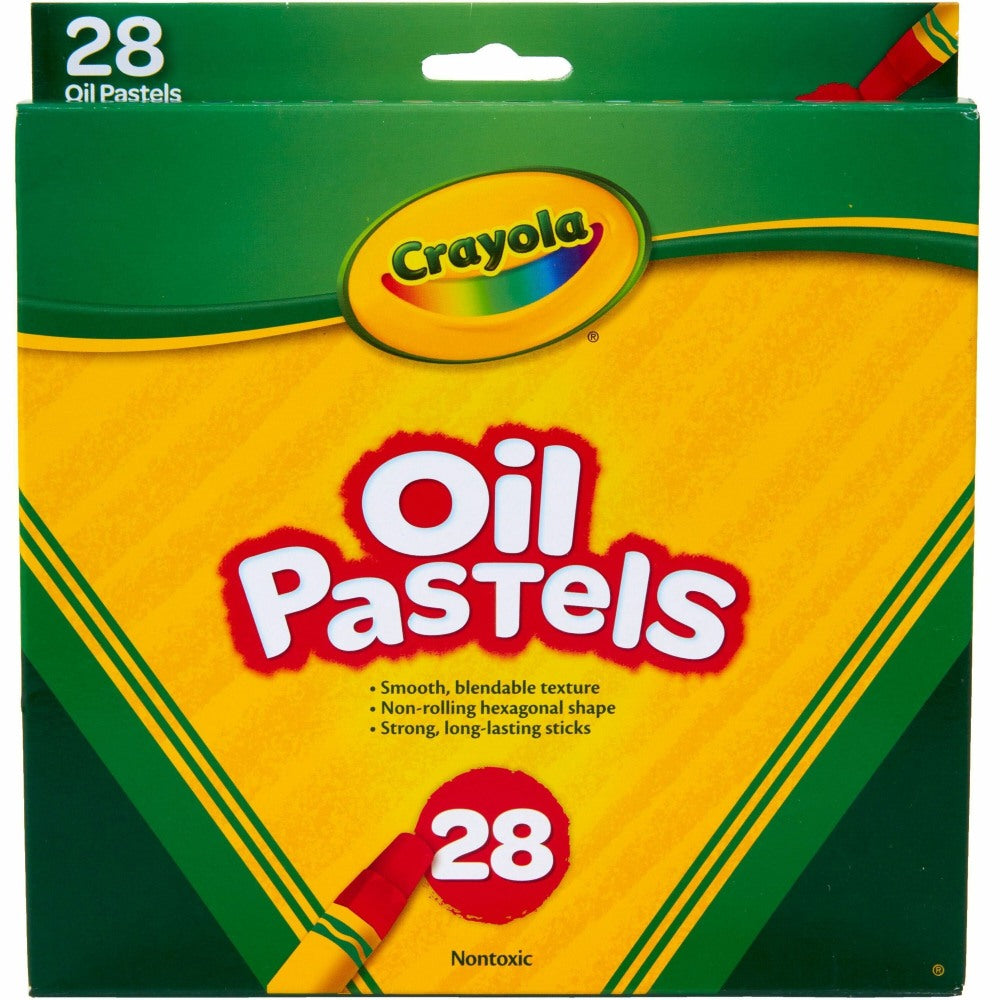 Crayola Oil Pastels, Assorted Colors, Set Of 28 Pastels