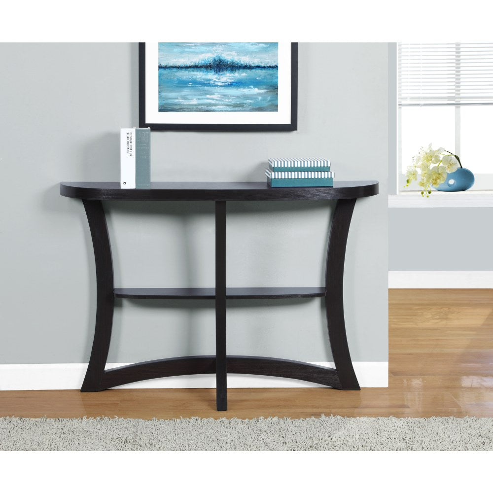 Monarch Specialties Console Table, Two Tier, Cappuccino