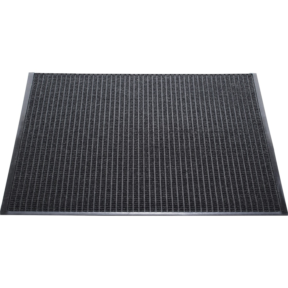 Genuine Joe Waterguard Floor Mat - Floor - 10 ft Length x 36in Width - Rectangular - Rubber - Charcoal - 1Each