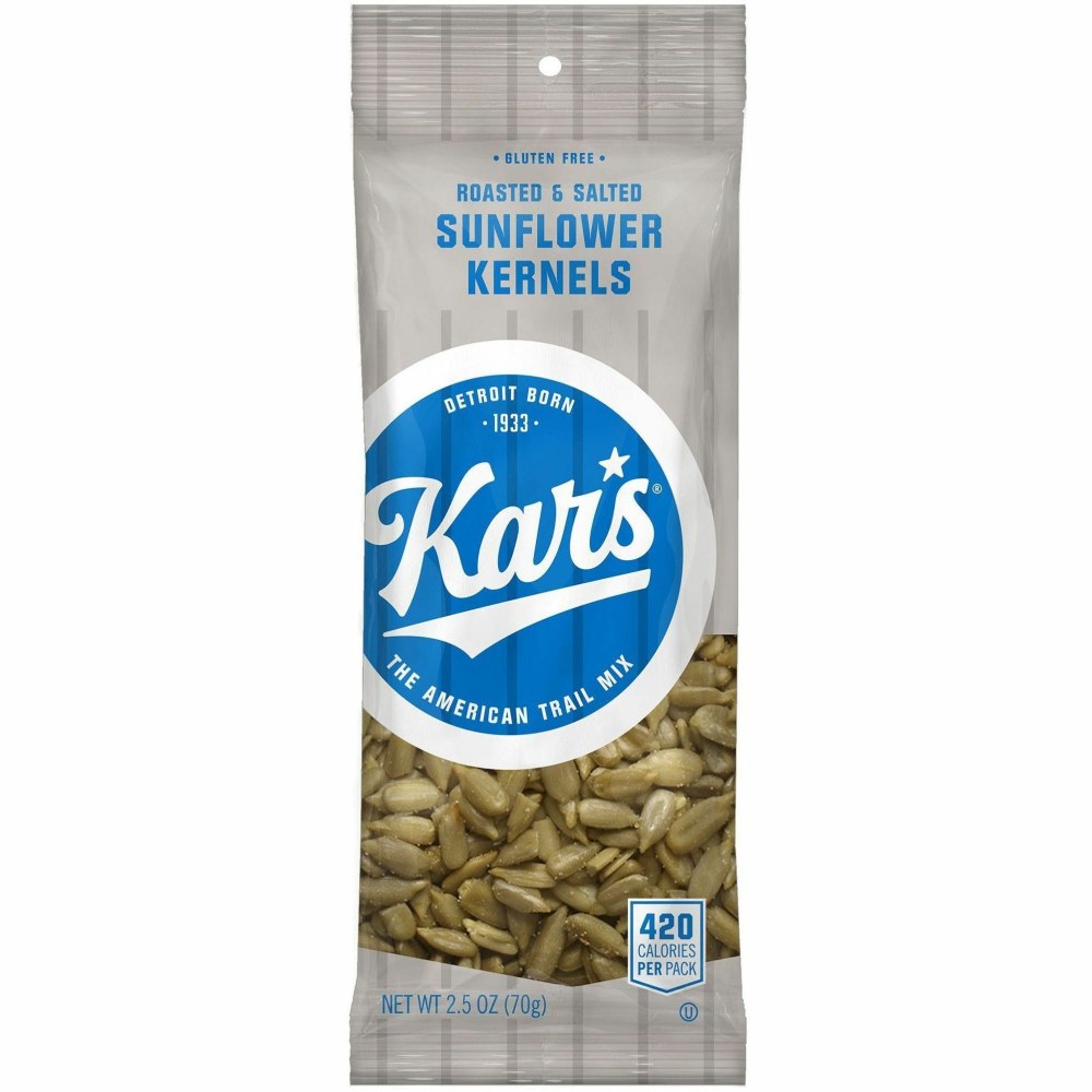 Kars Roasted & Salted Sunflower Kernels - Gluten-free - Roasted & Salted - 2.50 oz - 12 / Box