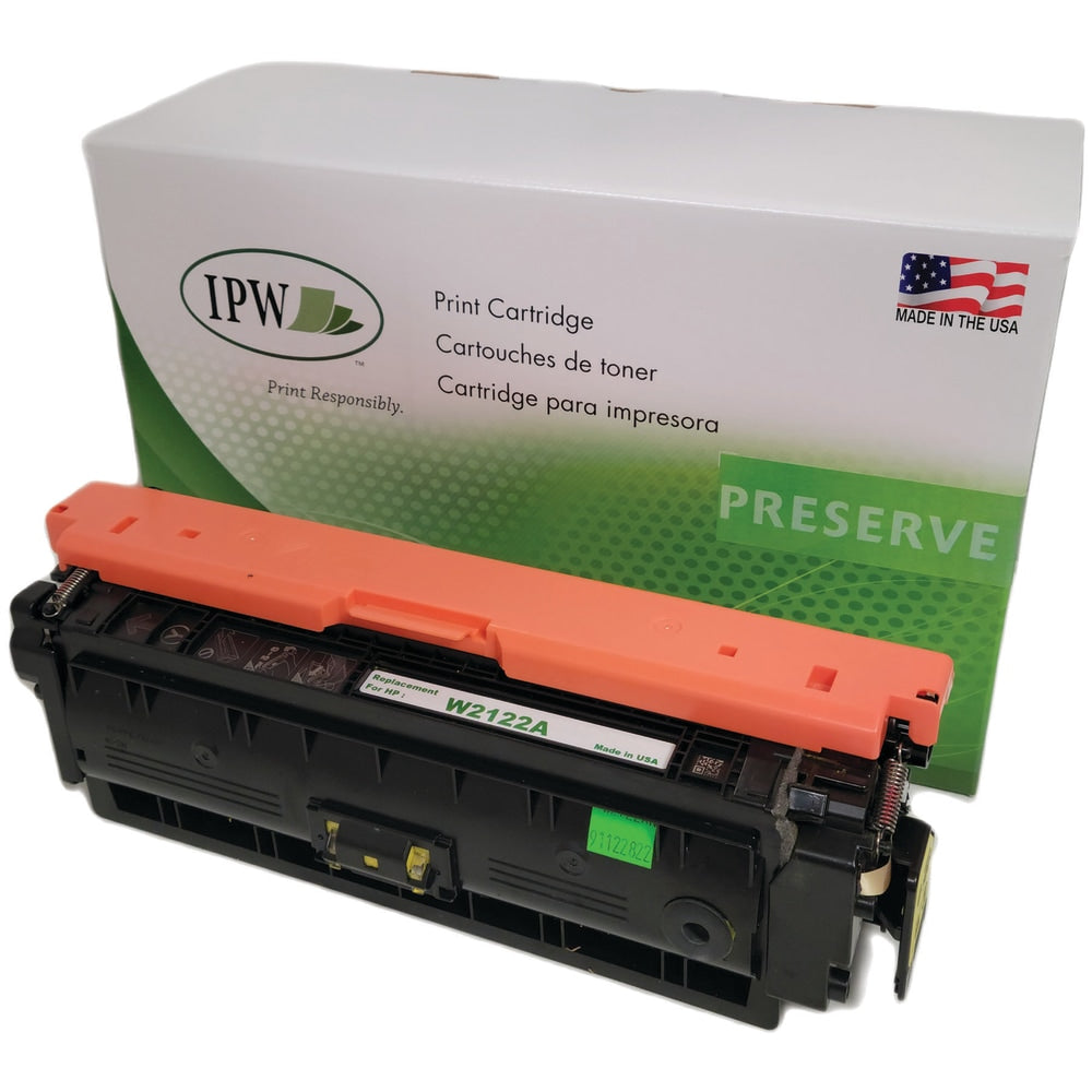 IPW Preserve Remanufactured Yellow Toner Cartridge Replacement For HP W2122A, W2122AN-ODP