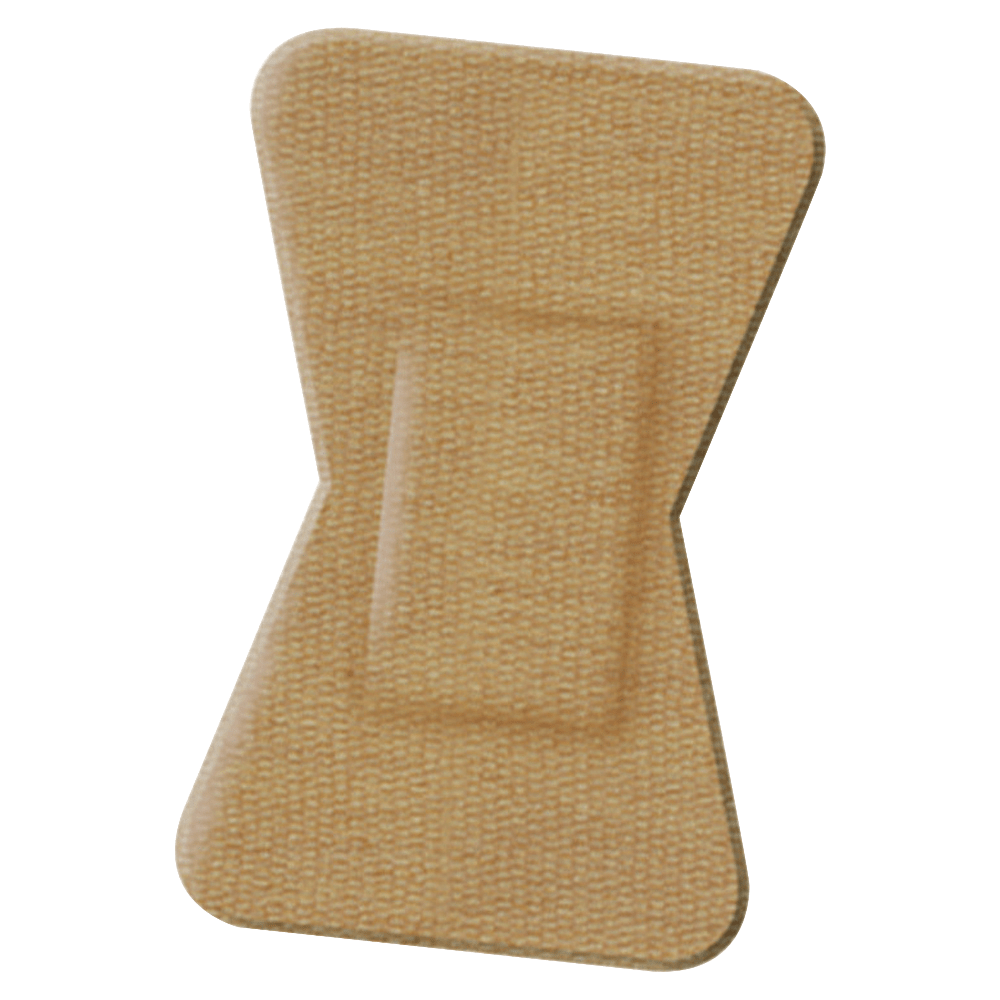 Medline Comfort Cloth Woven Fingertip Bandages, 2in x 1 1/2in, Neutral, Box Of 100