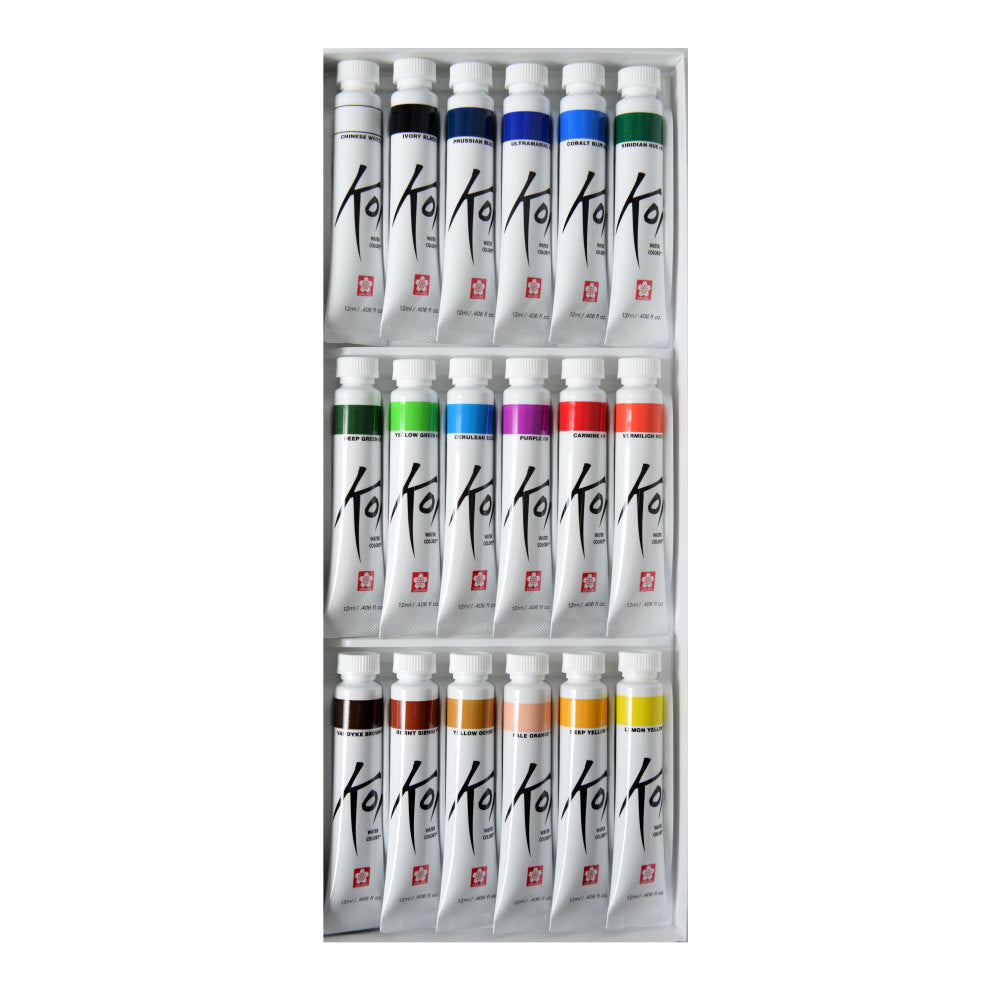 Sakura Koi Watercolors, 12 mL, Set Of 18