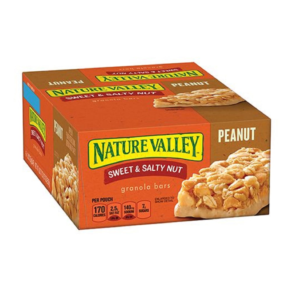 Nature Valley Sweet & Salty Nut Granola Bars, Peanut Butter, 1.2 Oz, Box Of 16