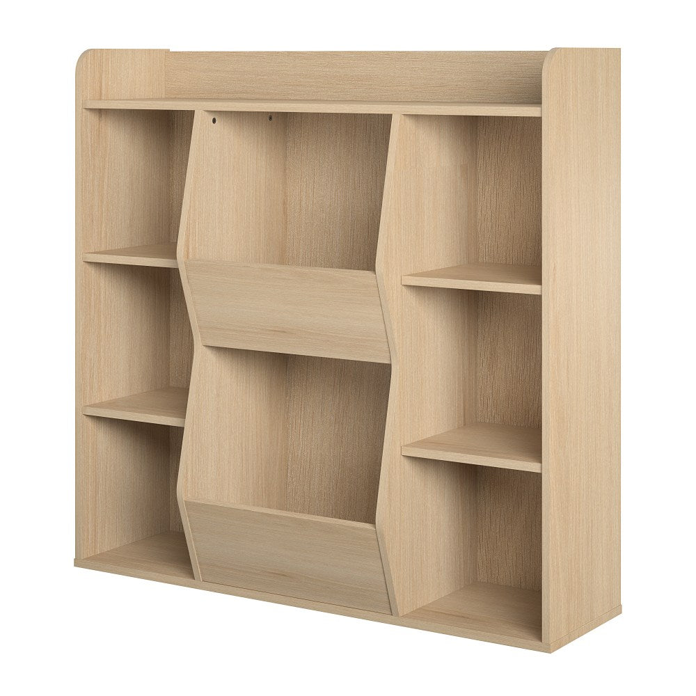 Ameriwood Home Nathan Kids 41inH 8-Cube Large Toy Storage Bookcase, Natural