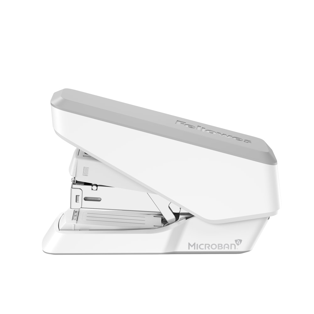 Fellowes LX860 EasyPress Half Strip Stapler, 5-3/8in, White