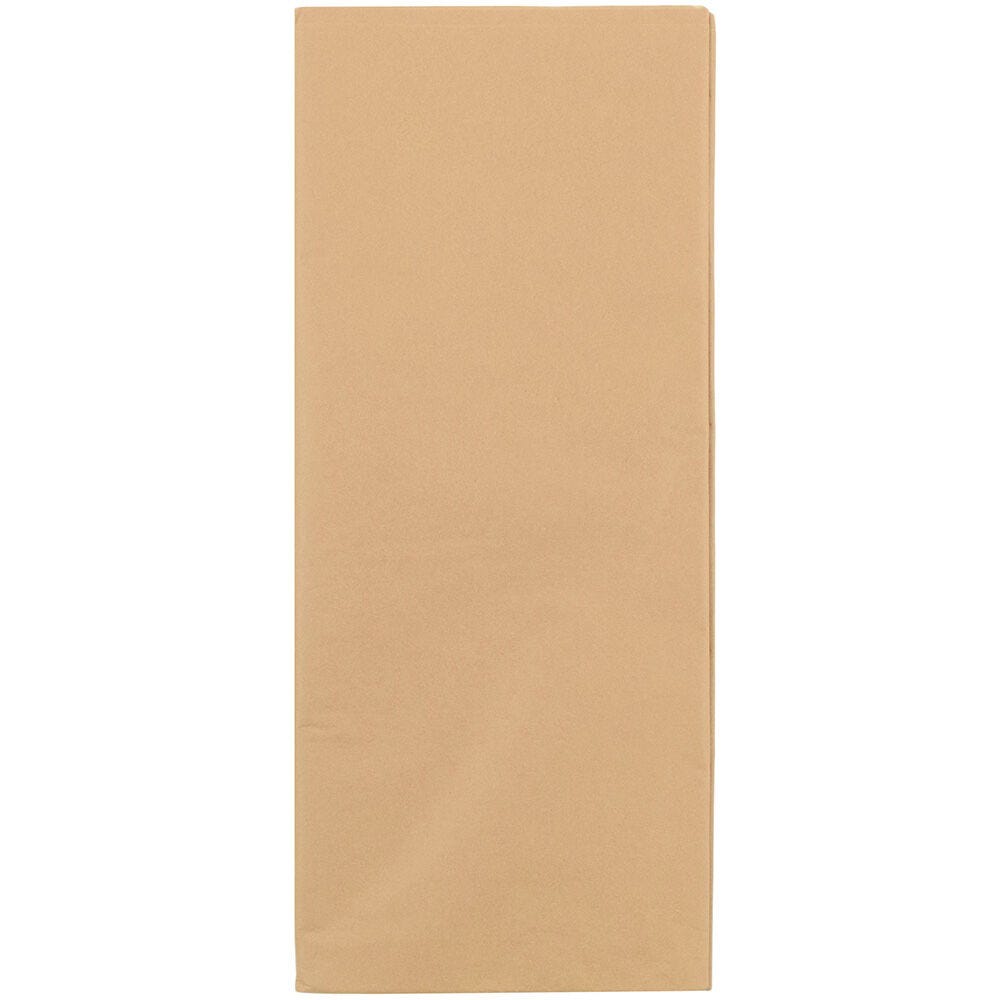 JAM Paper Tissue Paper, 26inH x 20inW x 1/8inD, Tan, Pack Of 10 Sheets