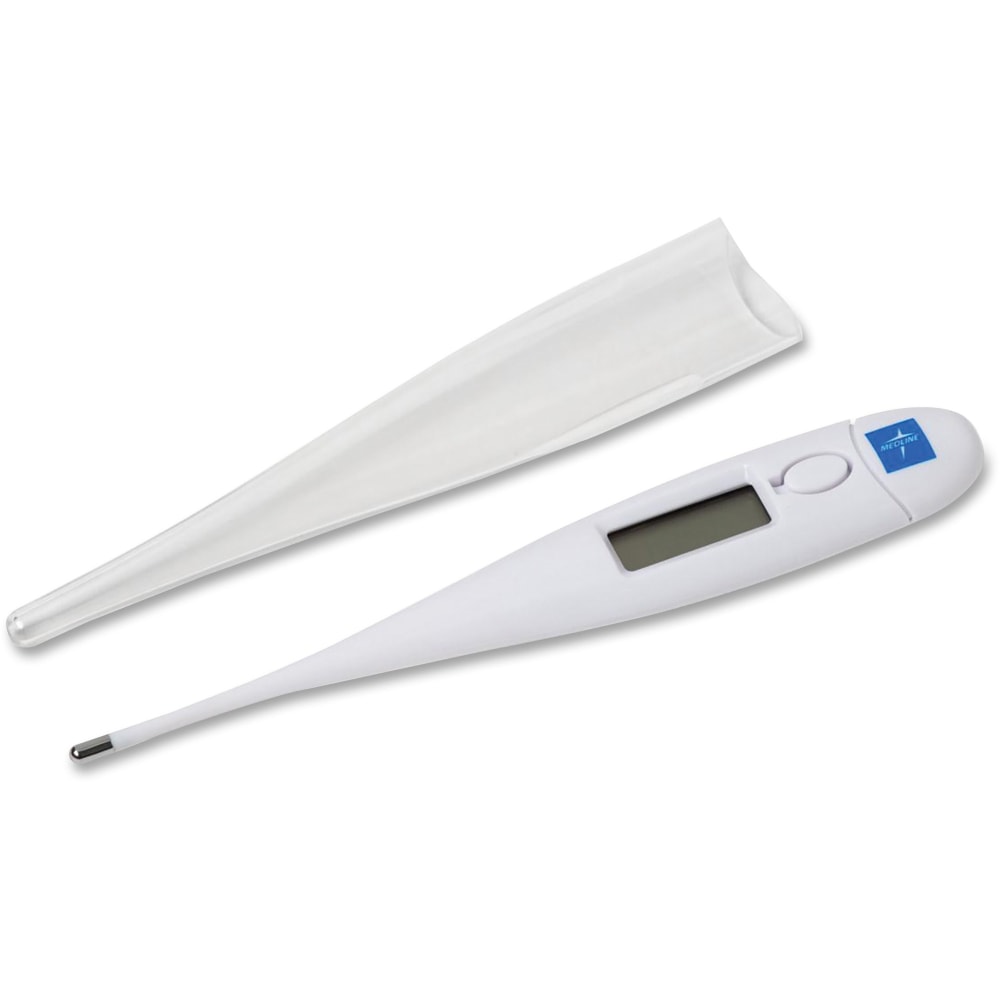 Medline Premier Oral Digital Thermometer - 90 deg.F (32.2 deg.C) to 109.9 deg.F (43.3 deg.C) - Reusable, Latex-free - For Oral - White