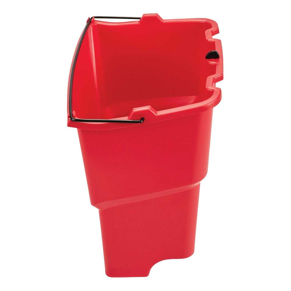 Rubbermaid WaveBrake 2.0 Plastic Dirty Water Bucket, 18 Qt, Red