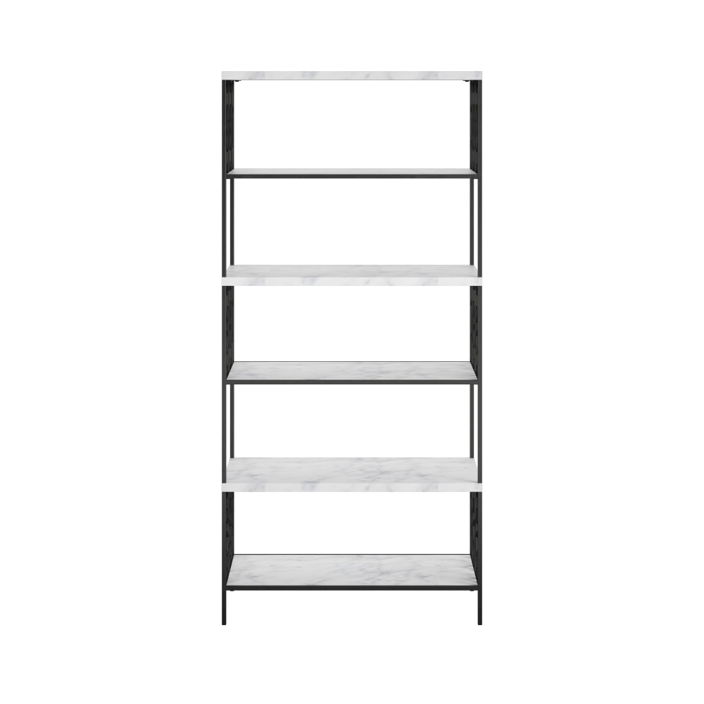 Ameriwood Home Ella 63inH 5-Shelf Bookcase, White