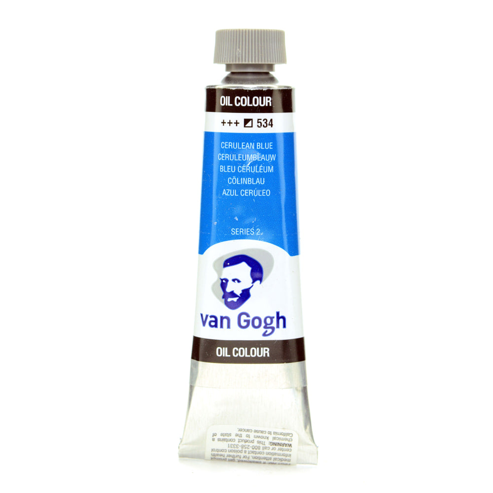 Van Gogh Oil Colors, 1.35 oz, Cerulean Blue, Pack Of 2