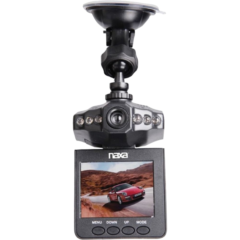 Naxa NCV-6001 Digital Camcorder - 2.5in LCD Screen - HD - 16:9 - AVI - HDMI - microSD - Memory Card - Dashboard Mount