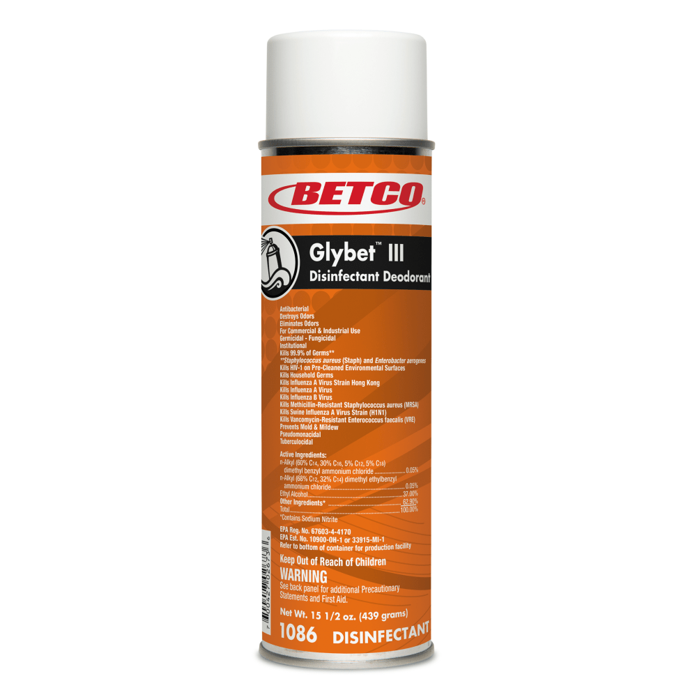 Betco Glybet III Disinfectant, 15.5 -Oz Spray Can