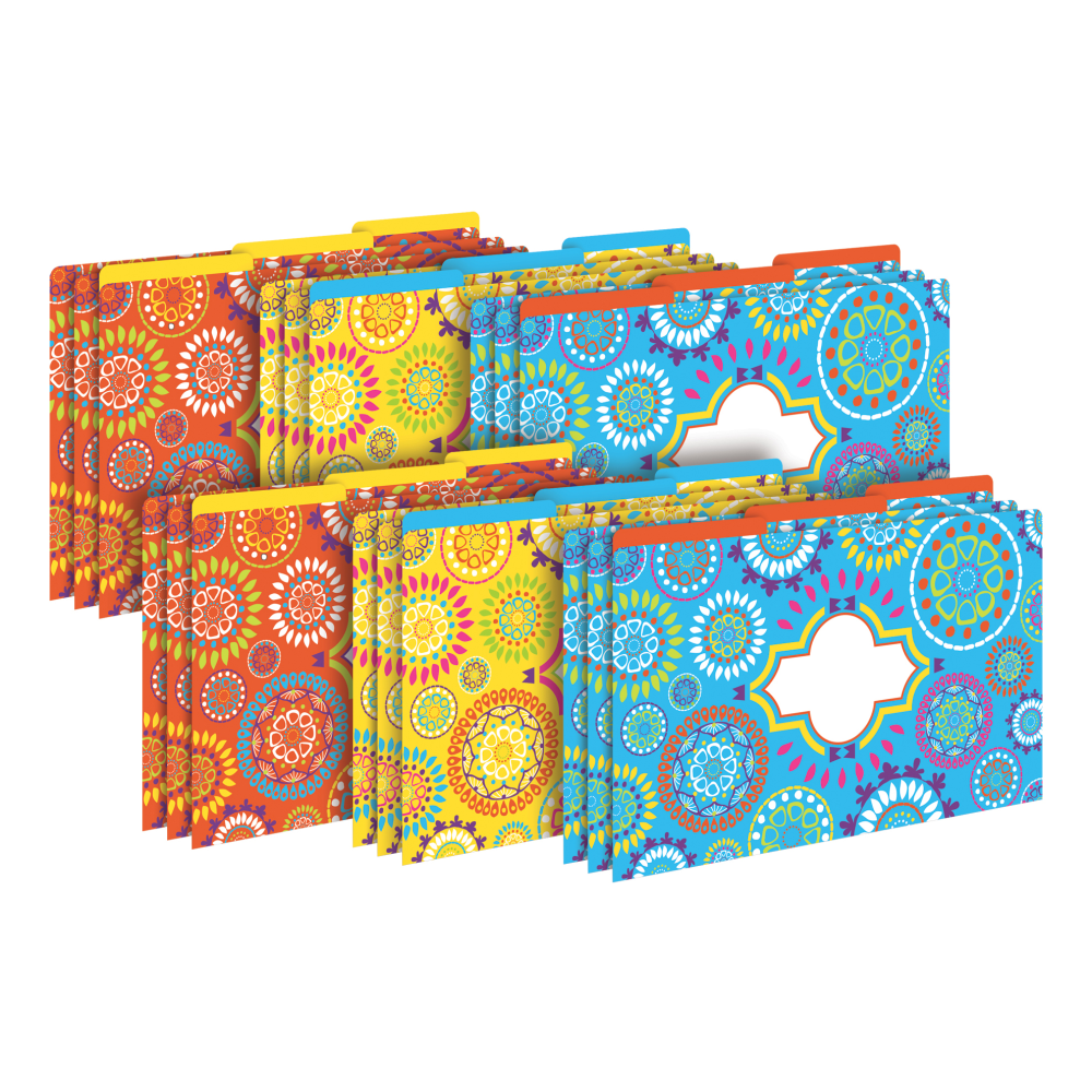 Barker Creek Tab File Folders, Legal Size, Moroccan, Pack Of 18 Folders