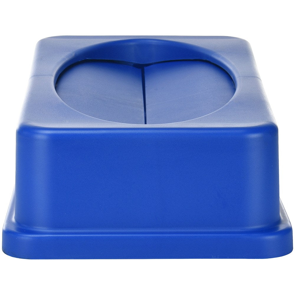 Alpine Slim Swinging Trash Can Lid, 5inH x 20inW x 12inD, Blue