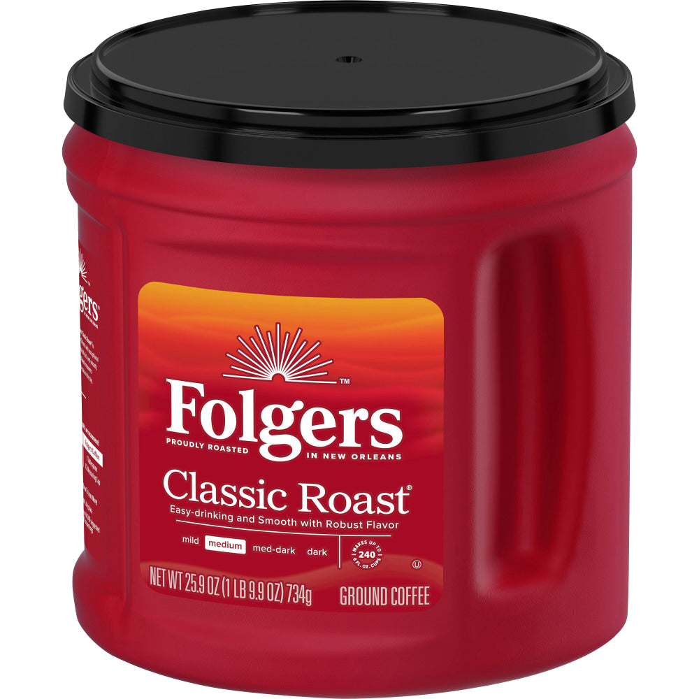 Folgers Classic Roast Ground Coffee, Medium - 25.9 oz - 1 Each