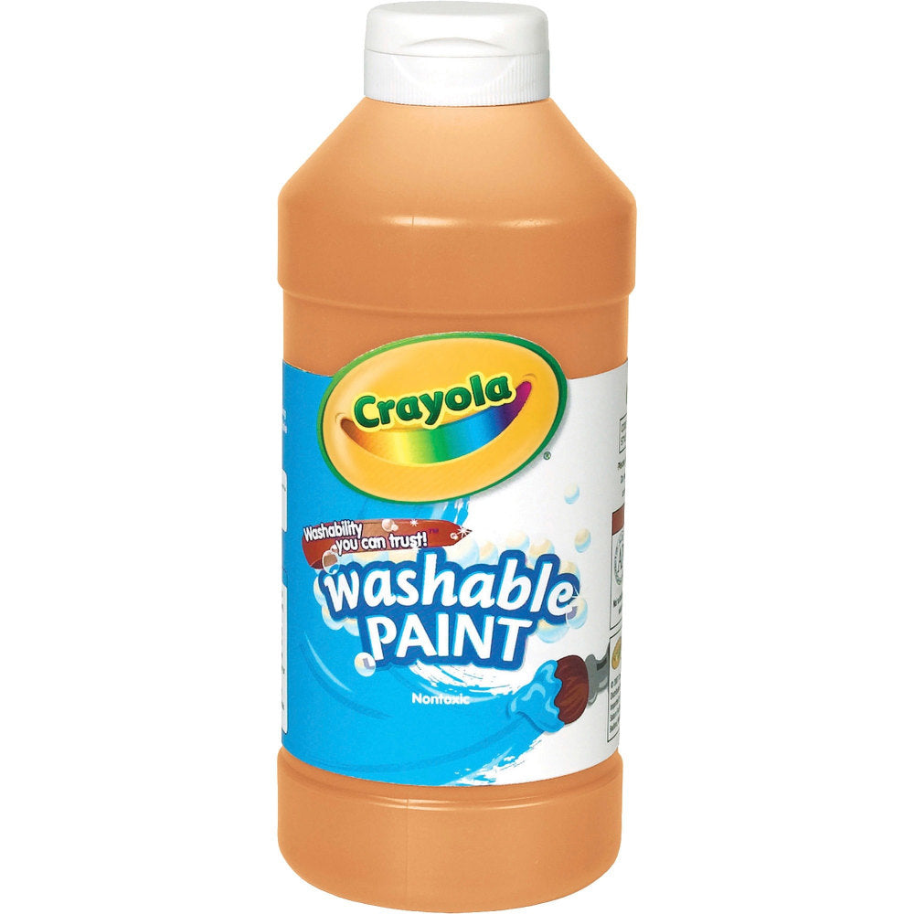 Crayola Washable Paint, Orange, 16 Oz