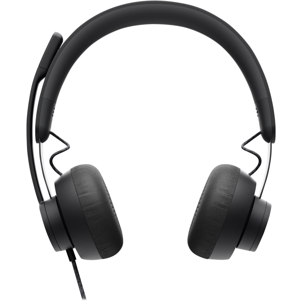 Logitech Zone Headset - Stereo - USB Type C - Wired - 32 Ohm - 20 Hz - 16 kHz - Over-the-head - Binaural - Circumaural - 6.23 ft Cable - Uni-directional, Omni-directional Microphone