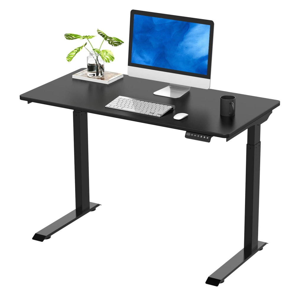 FlexiSpot E9 Quick-Install Metal Electric 48inW Height-Adjustable Standing Desk, Black