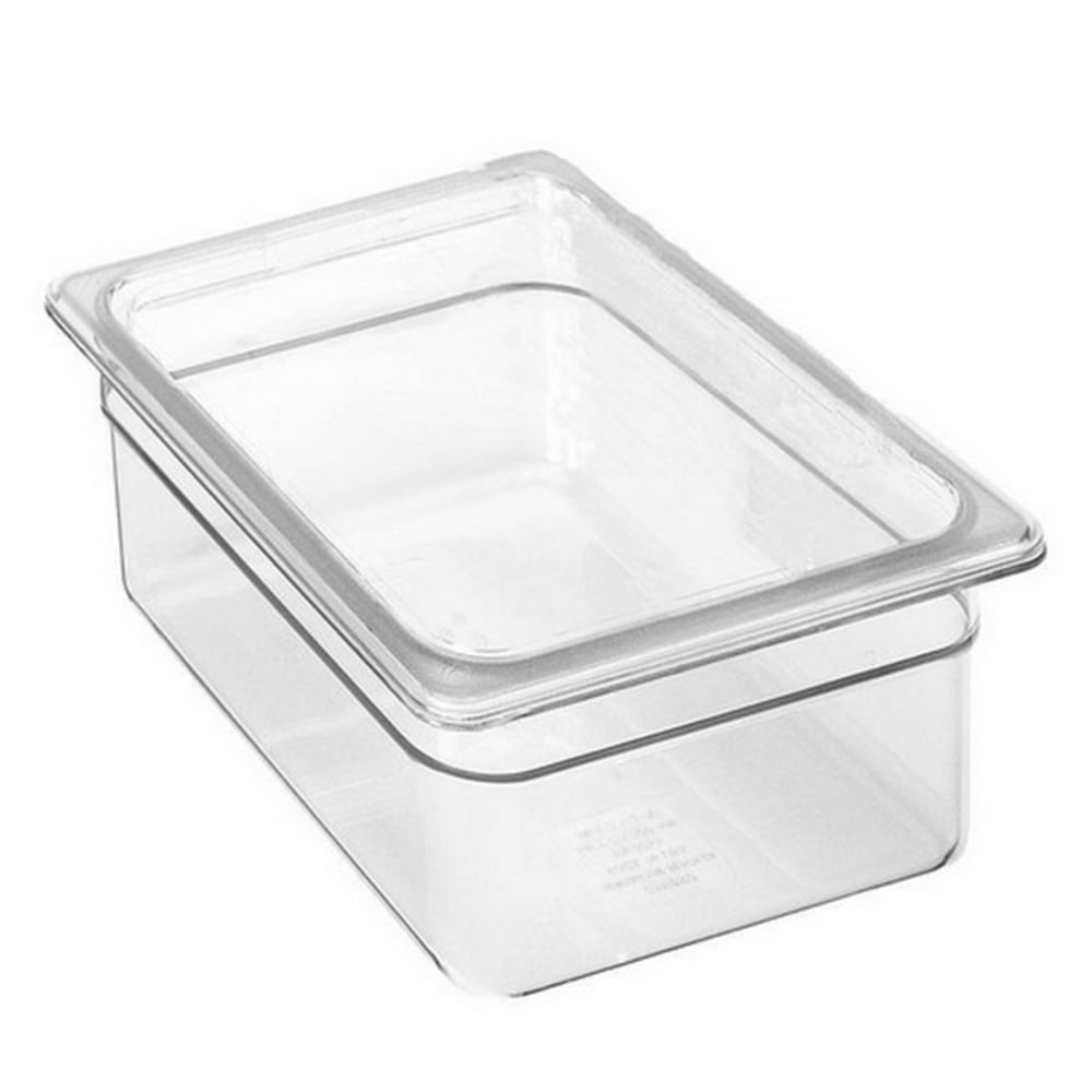 Cambro 1/2 Size Camwear Food Pan, 8in x 10in x 13in, Clear